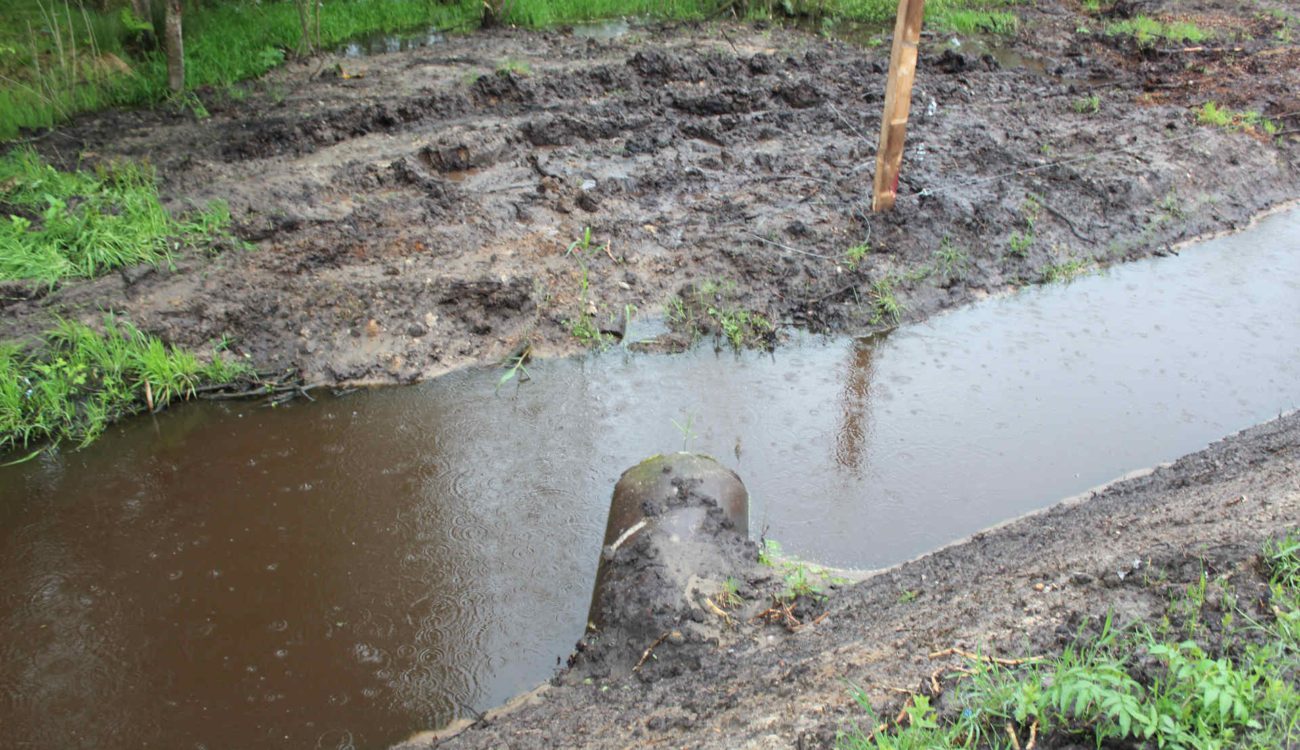 Voorbeeld verstopte duiker