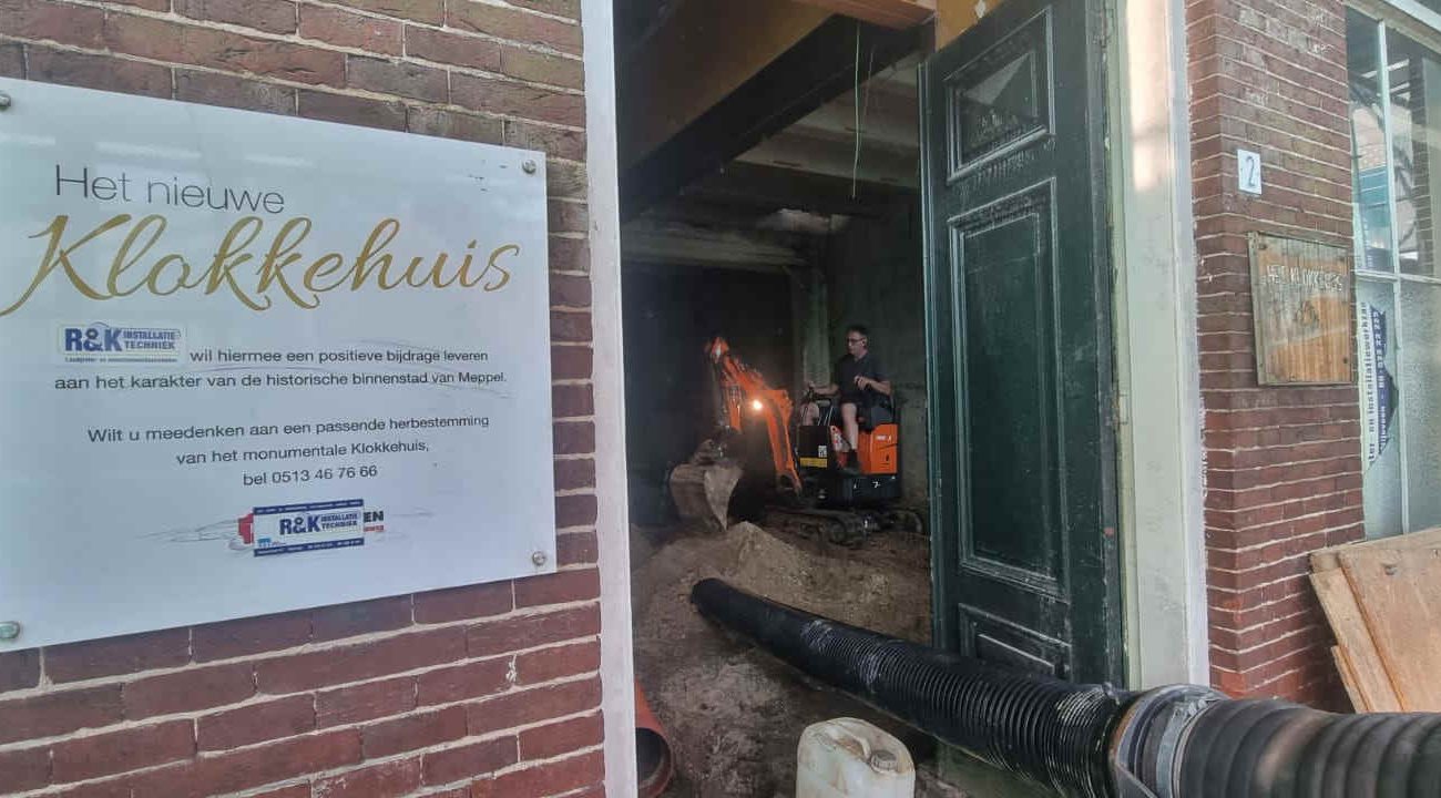 Werkzaamheden het Klokkenhuis in Meppel